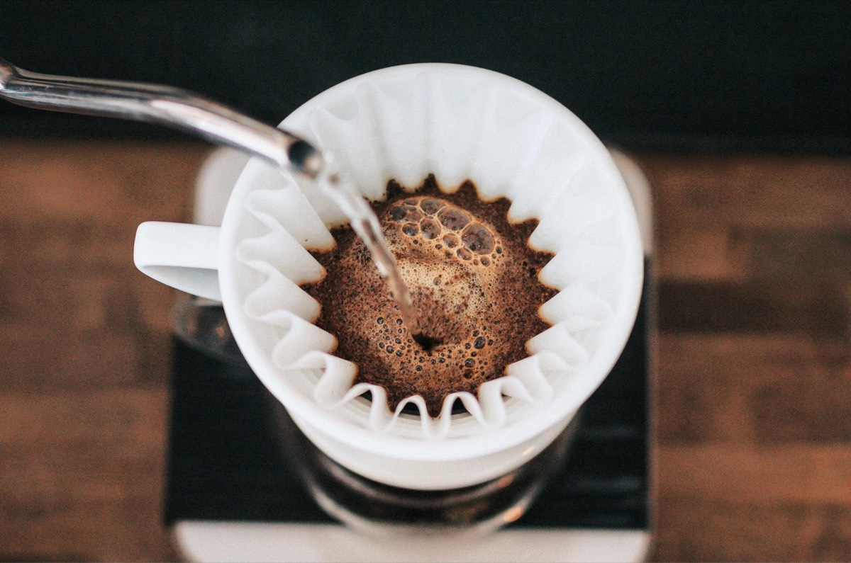 Fresh drip coffee